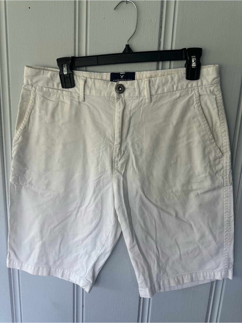Men’s American Eagle Prep Fit White Shorts